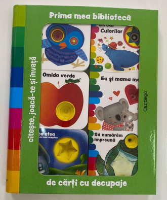 Prima mea biblioteca de carti cu decupaje